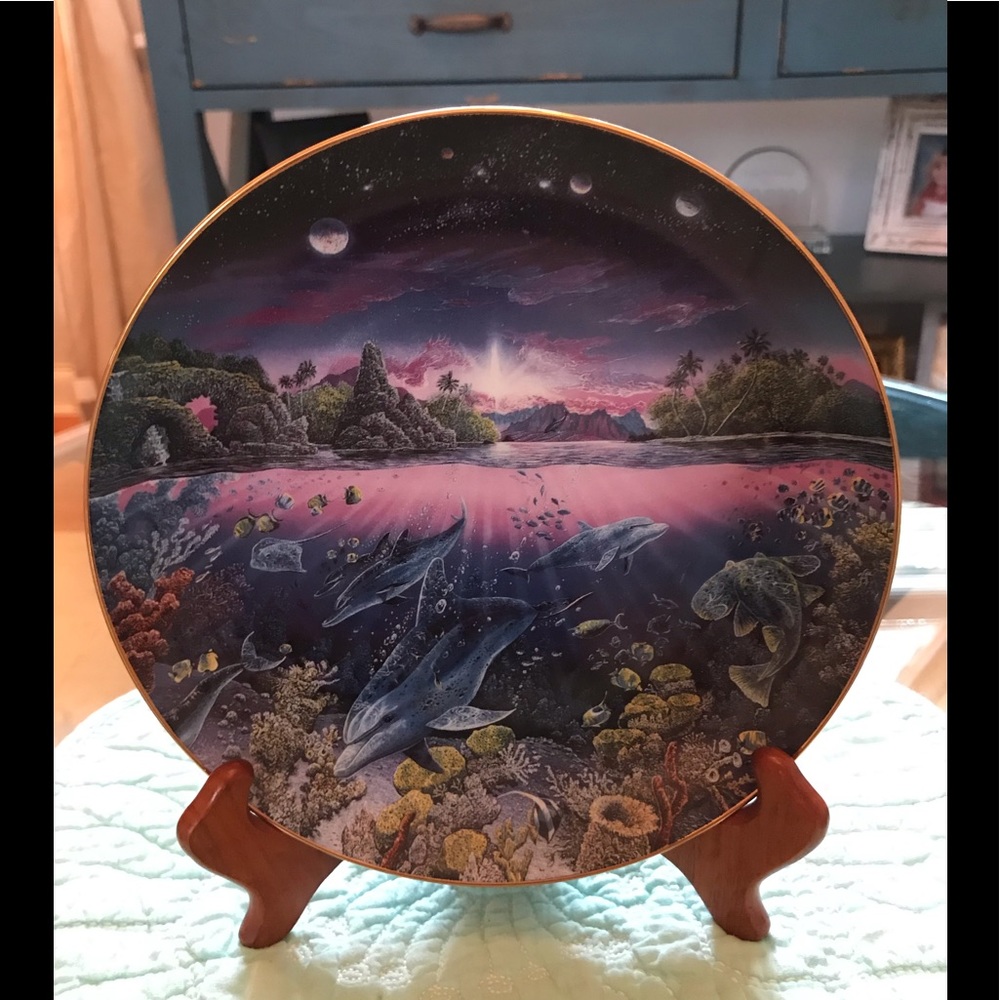 Danbury Mint Underwater Paradise Ltd. Ed. Plate